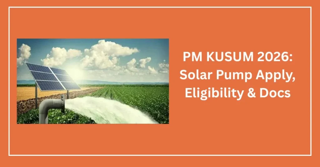 PM KUSUM Solar Pump Yojana