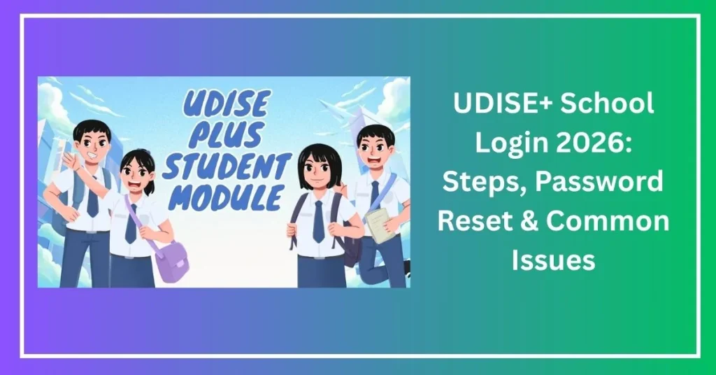 UDISE+ school login